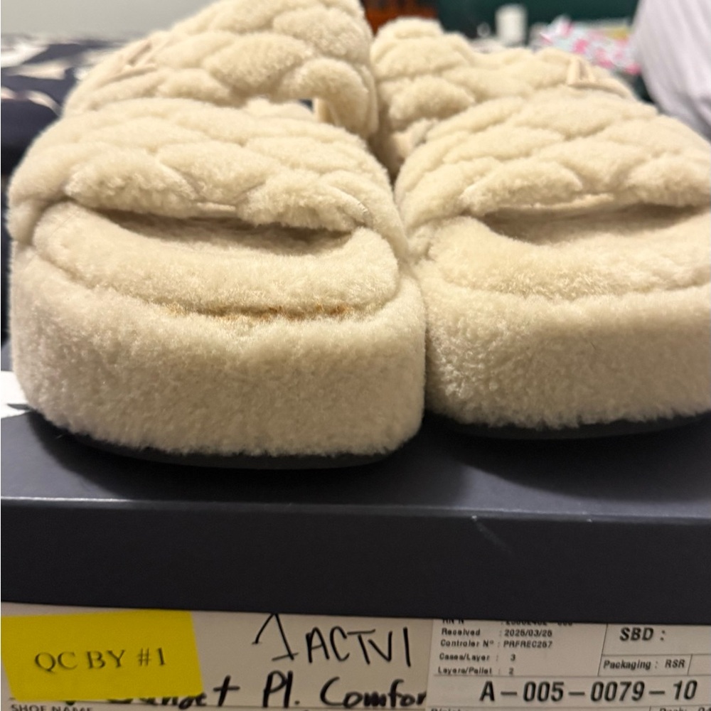 Louis Vuitton Cream Mules
